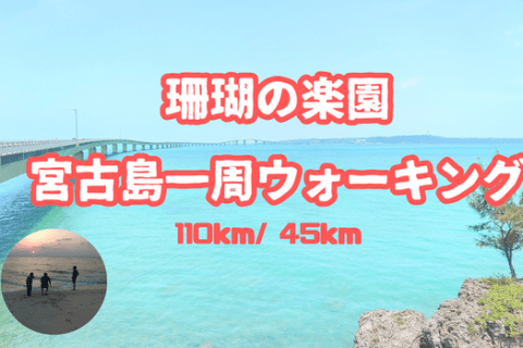 珊瑚の楽園　宮古島一周ウォーキング (45km)